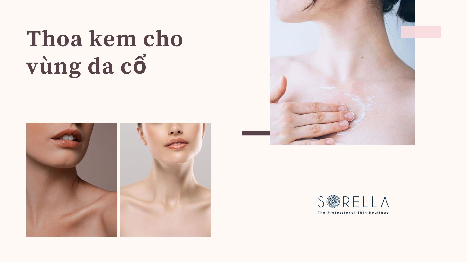 Đừng quên thoa kem cho vùng da cổ