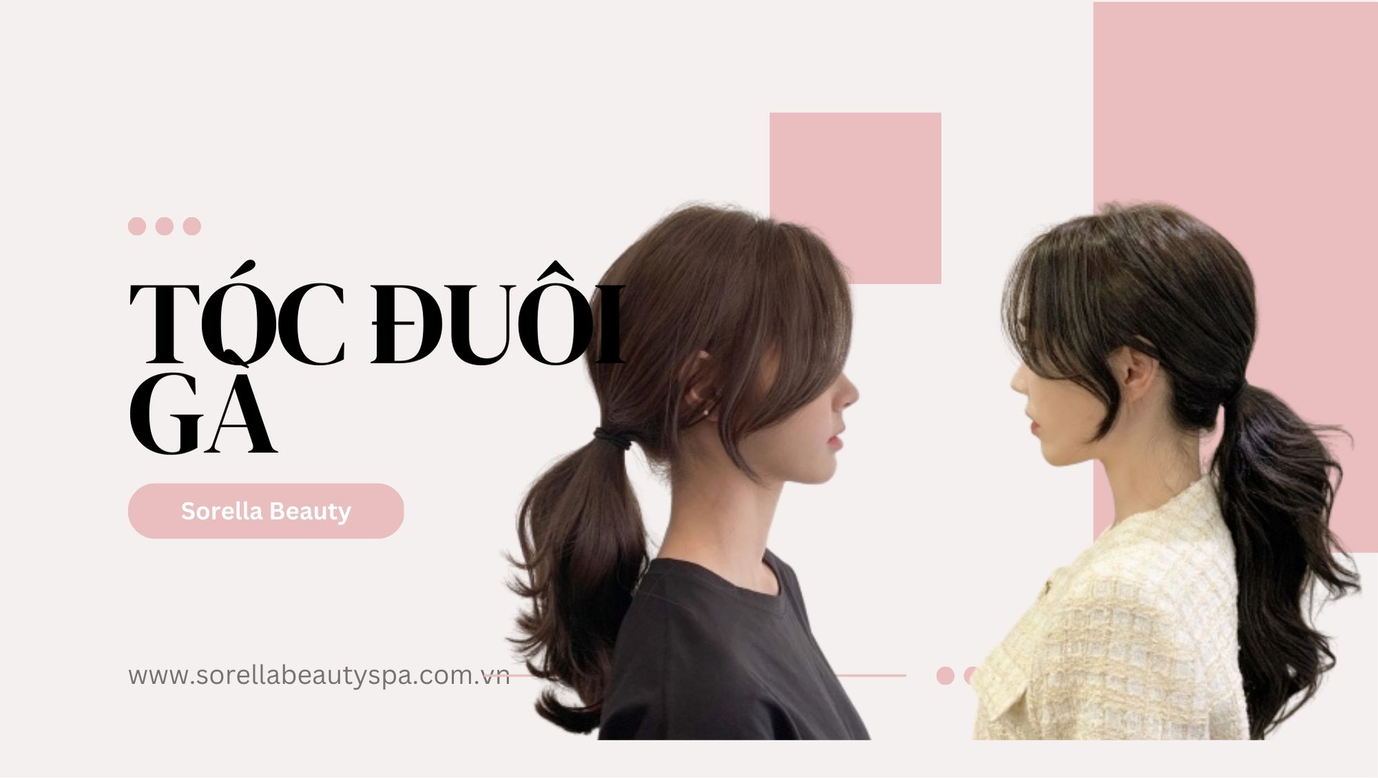 Tóc đuôi gà buộc thấp