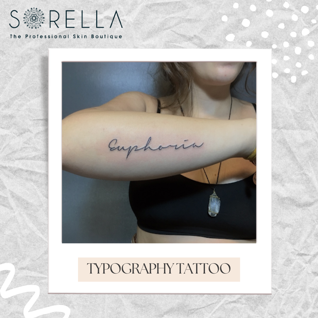 Typography tattoo