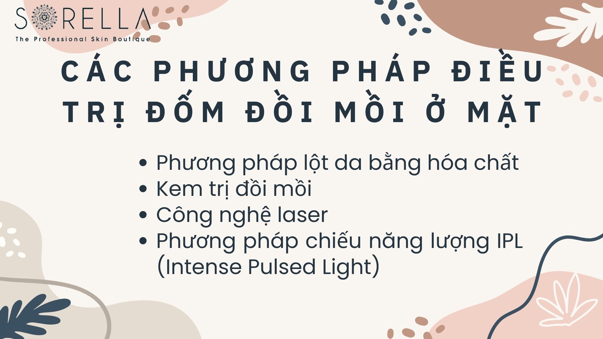 Các phương pháp điều trị đốm đồi mồi ở mặt