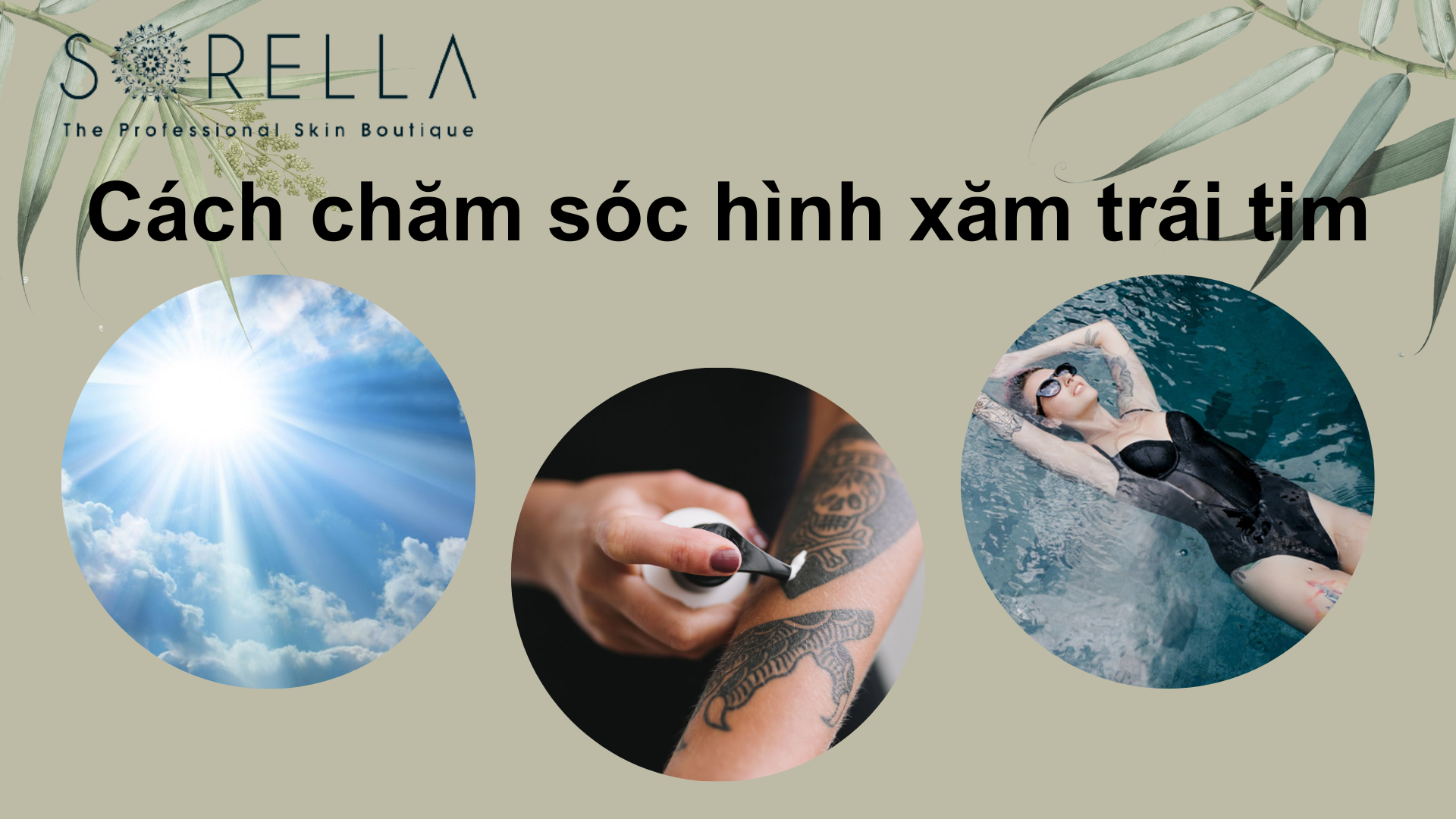 Cách chăm sóc hình xăm trái tim