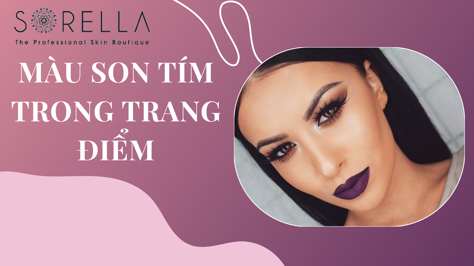 Màu son tím trong trang điểm