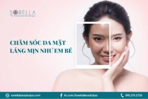 Chăm sóc da mặt láng mịn như em bé 