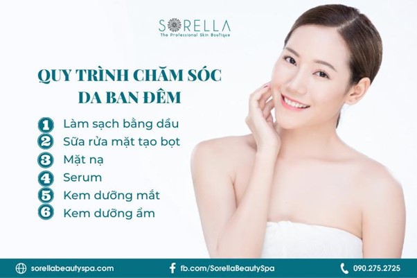 Quy trình chăm sóc da vào ban đêm