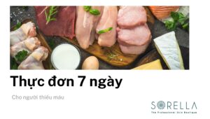 thực đơn 7 ngày cho người thiếu máu