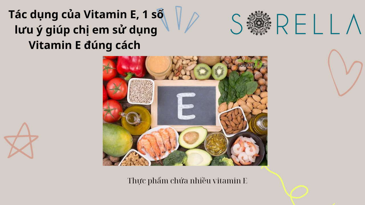 Tác dụng của Vitamin E 