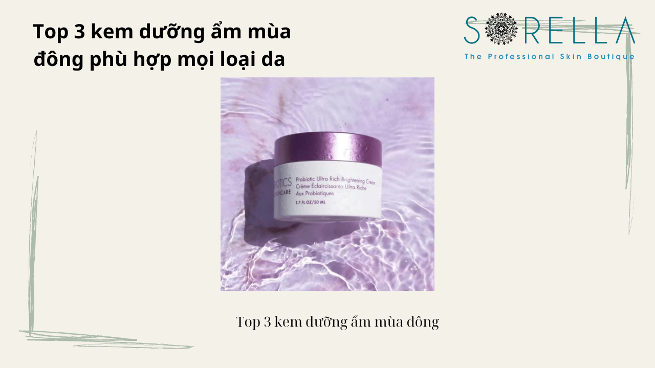 Top 3 kem dưỡng ẩm mùa đông