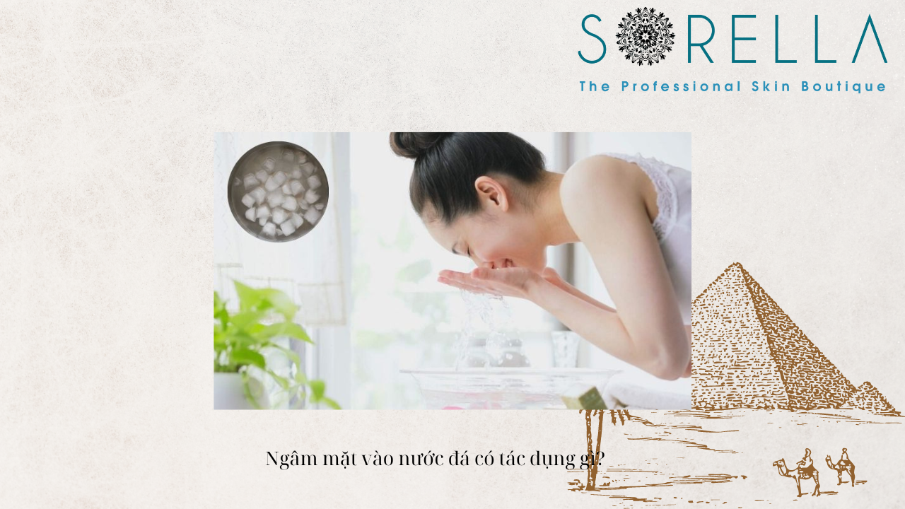 Ngâm mặt vào nước đá có tác dụng gì?