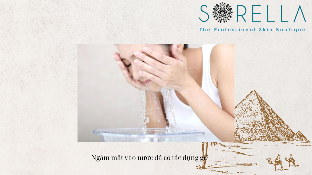 Ngâm mặt vào nước đá có tác dụng gì?